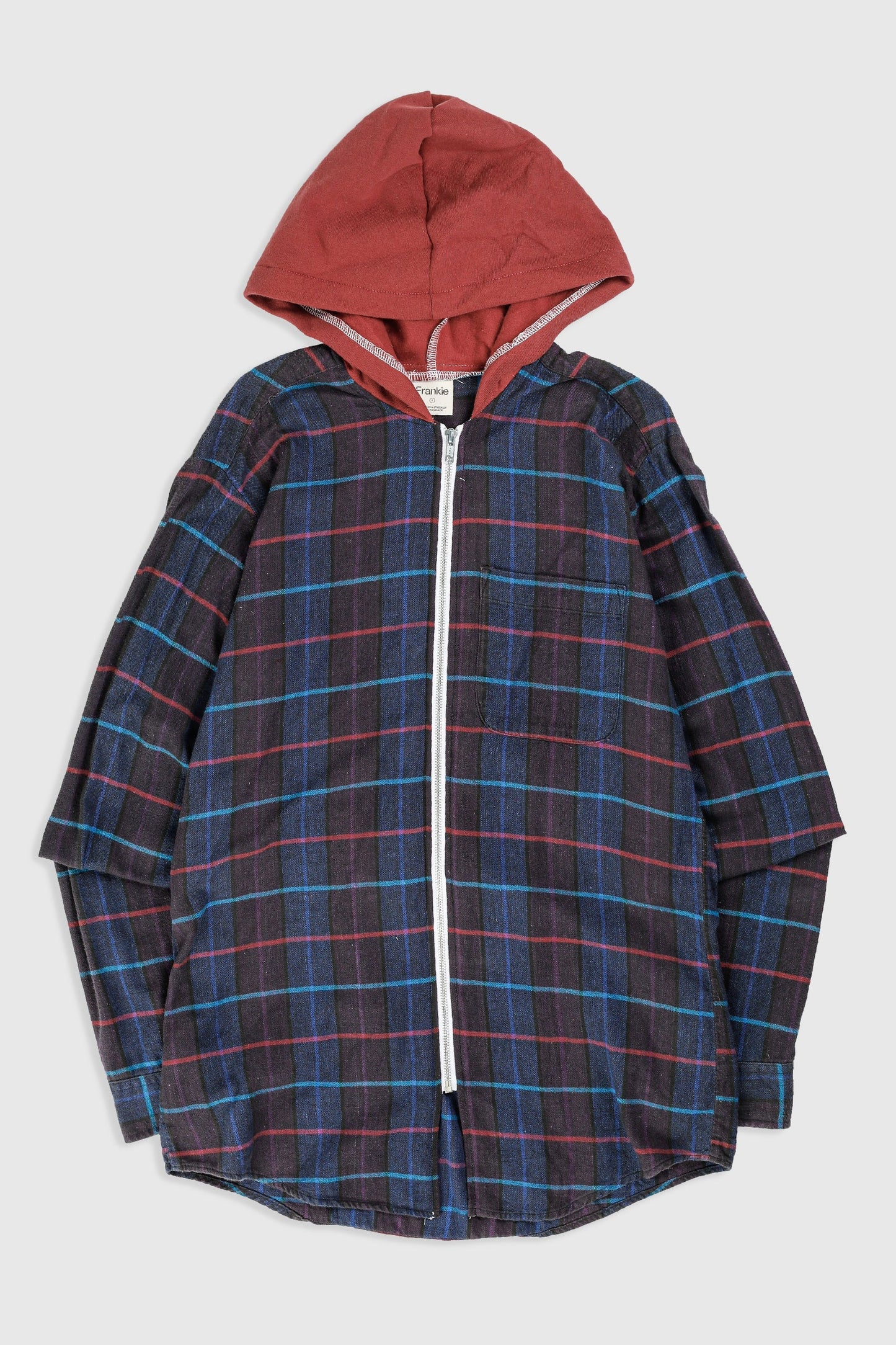 Unisex Rework Hooded Flannel - S