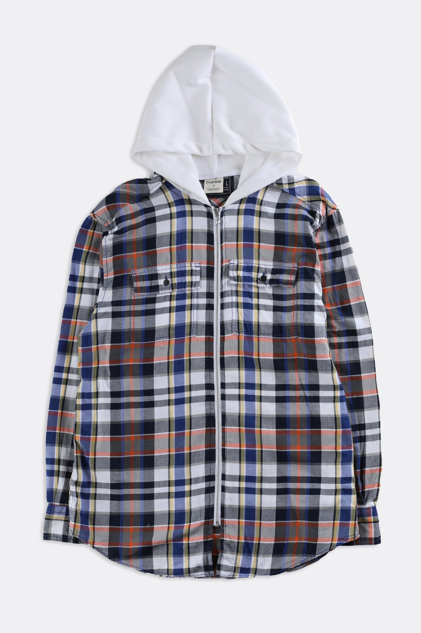 Unisex Rework Hooded Flannel - Women-S, Men-XS
