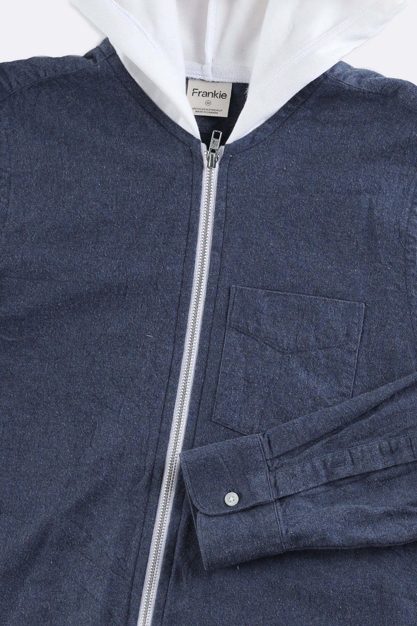 Unisex Rework Hooded Flannel - Women-XS, Men-XXS