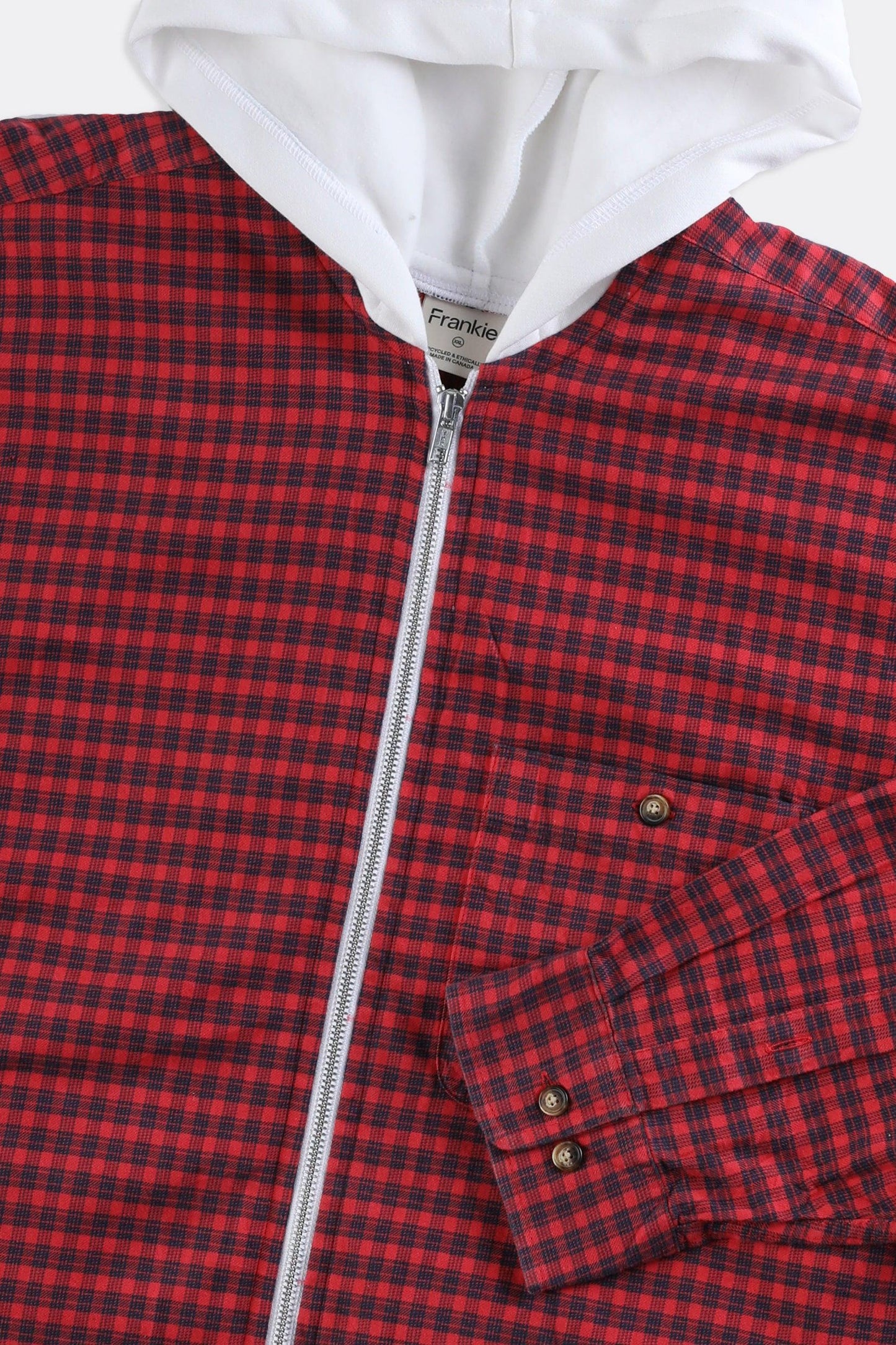 Unisex Rework Hooded Flannel - Women-XXL, Men-XL