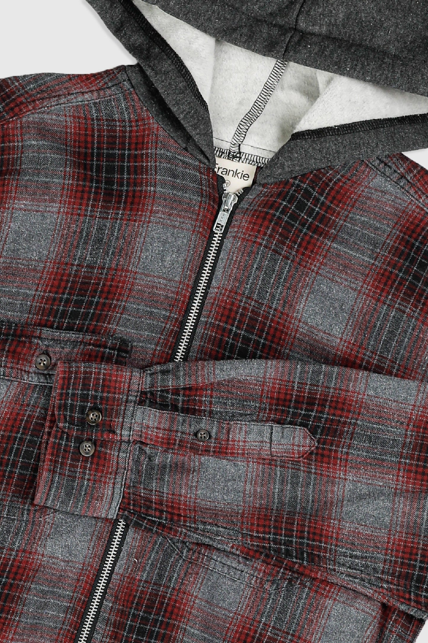 Unisex Rework Hooded Flannel - XS