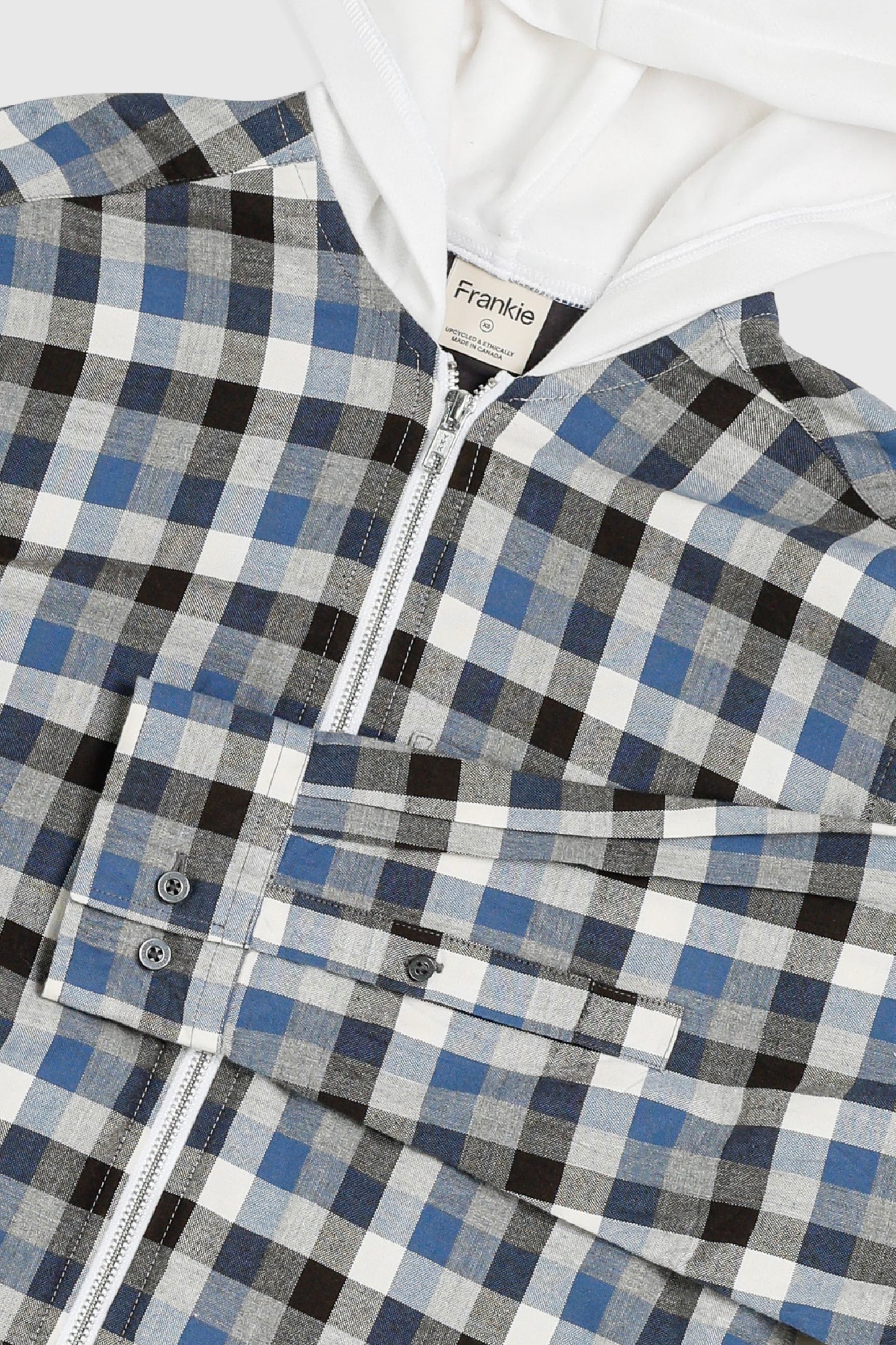 Unisex Rework Hooded Flannel - XS