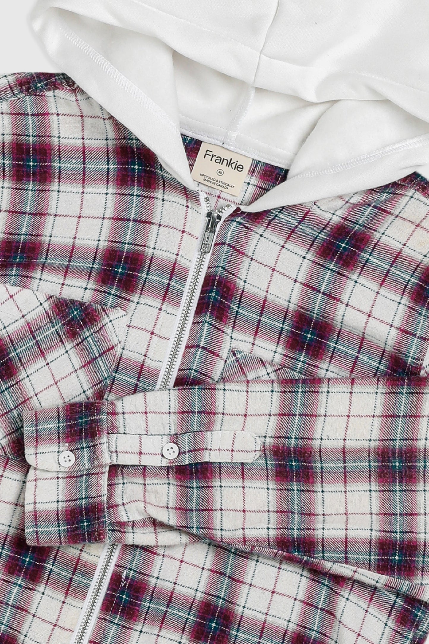 Unisex Rework Hooded Flannel - XS