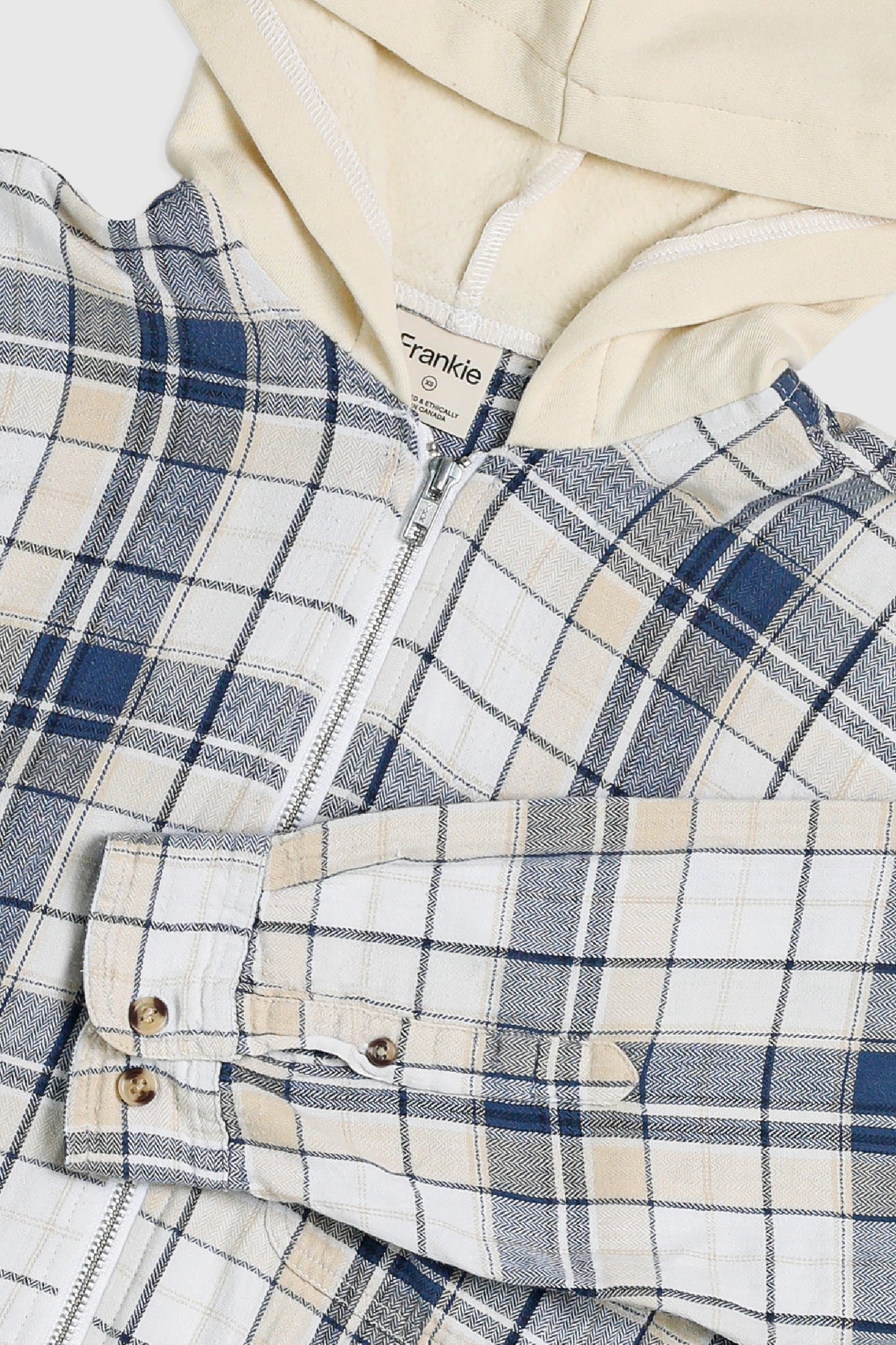 Unisex Rework Hooded Flannel - XS