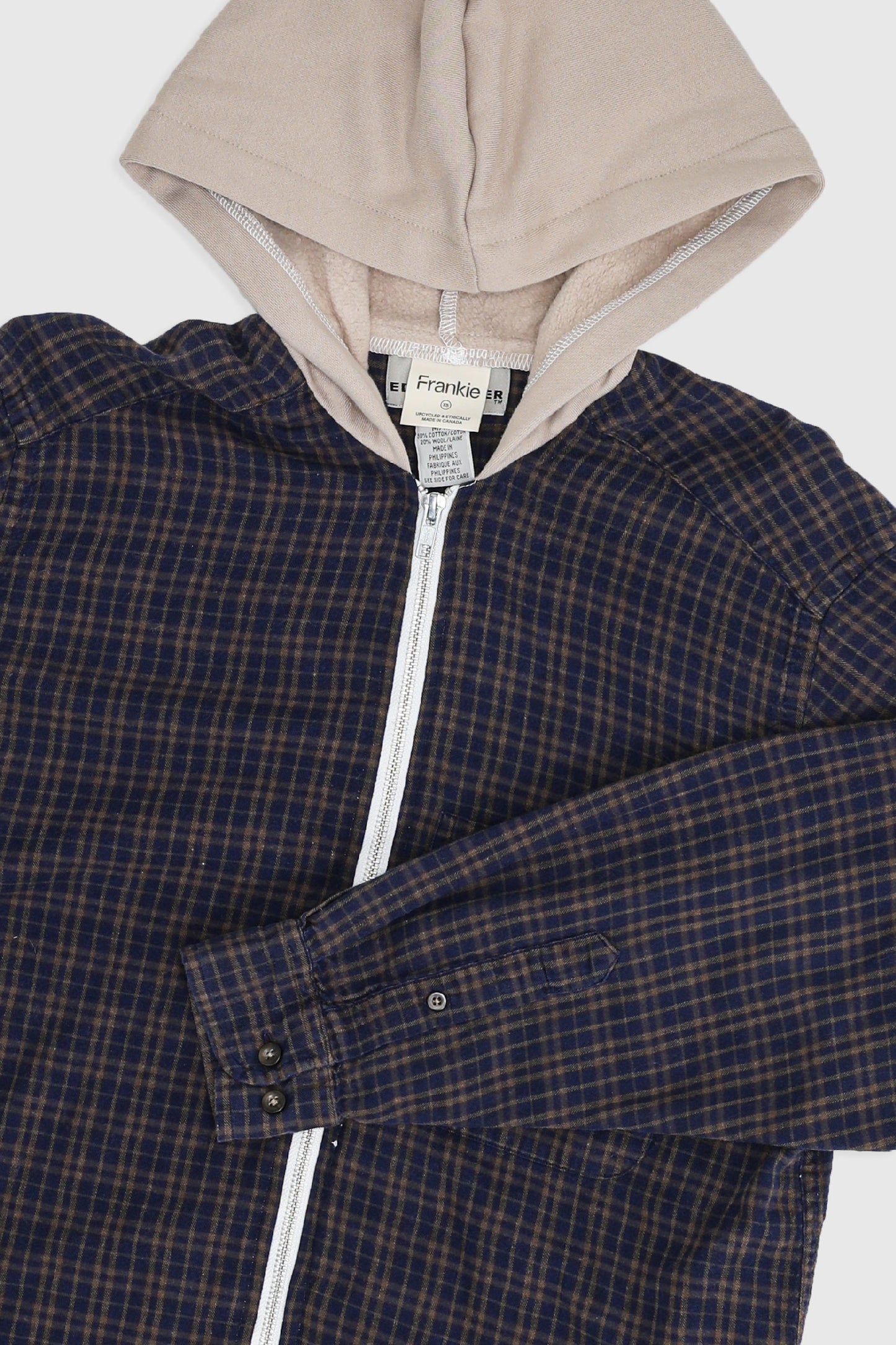 Unisex Rework Hooded Flannel - XS