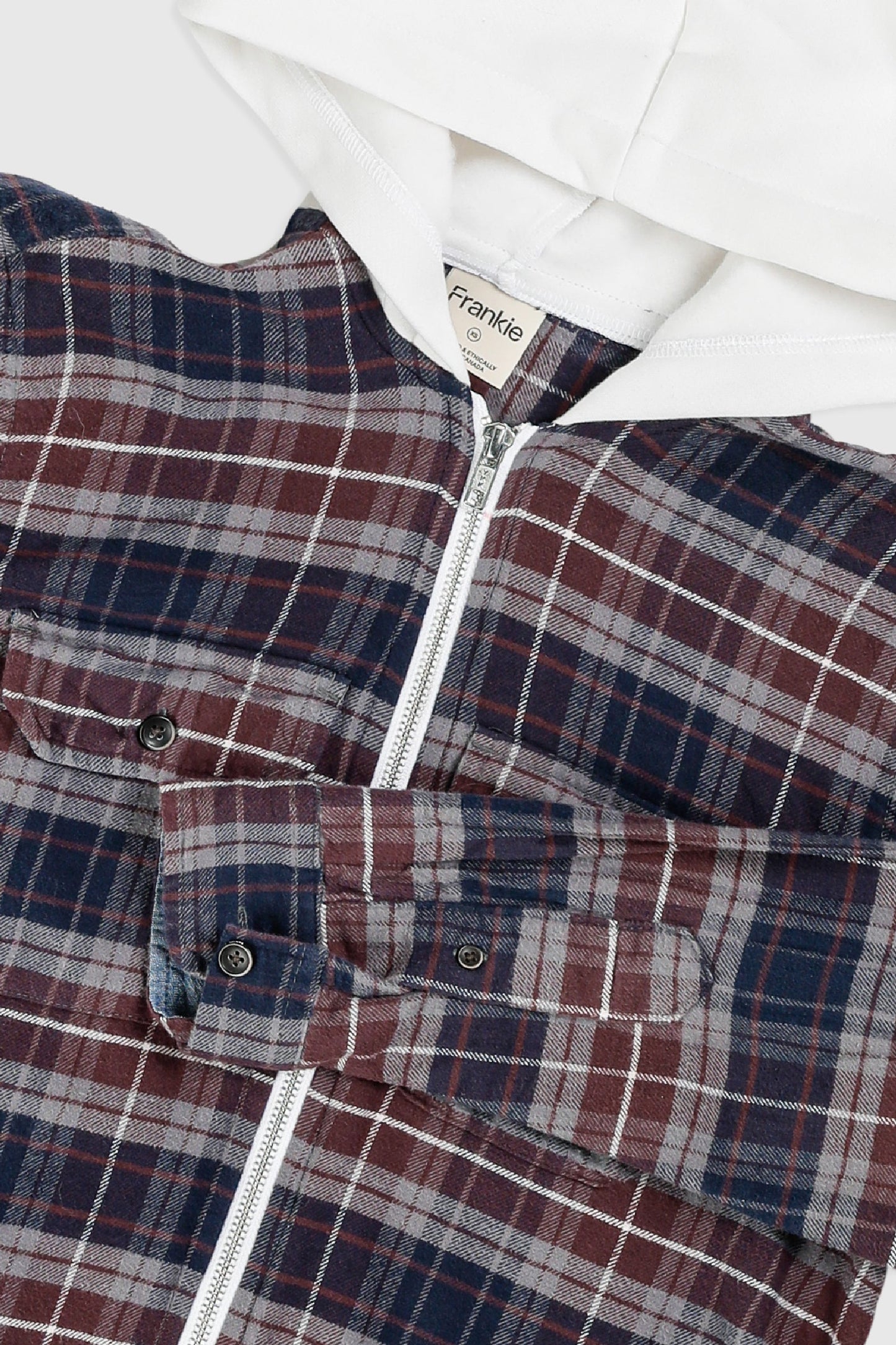 Unisex Rework Hooded Flannel - XS