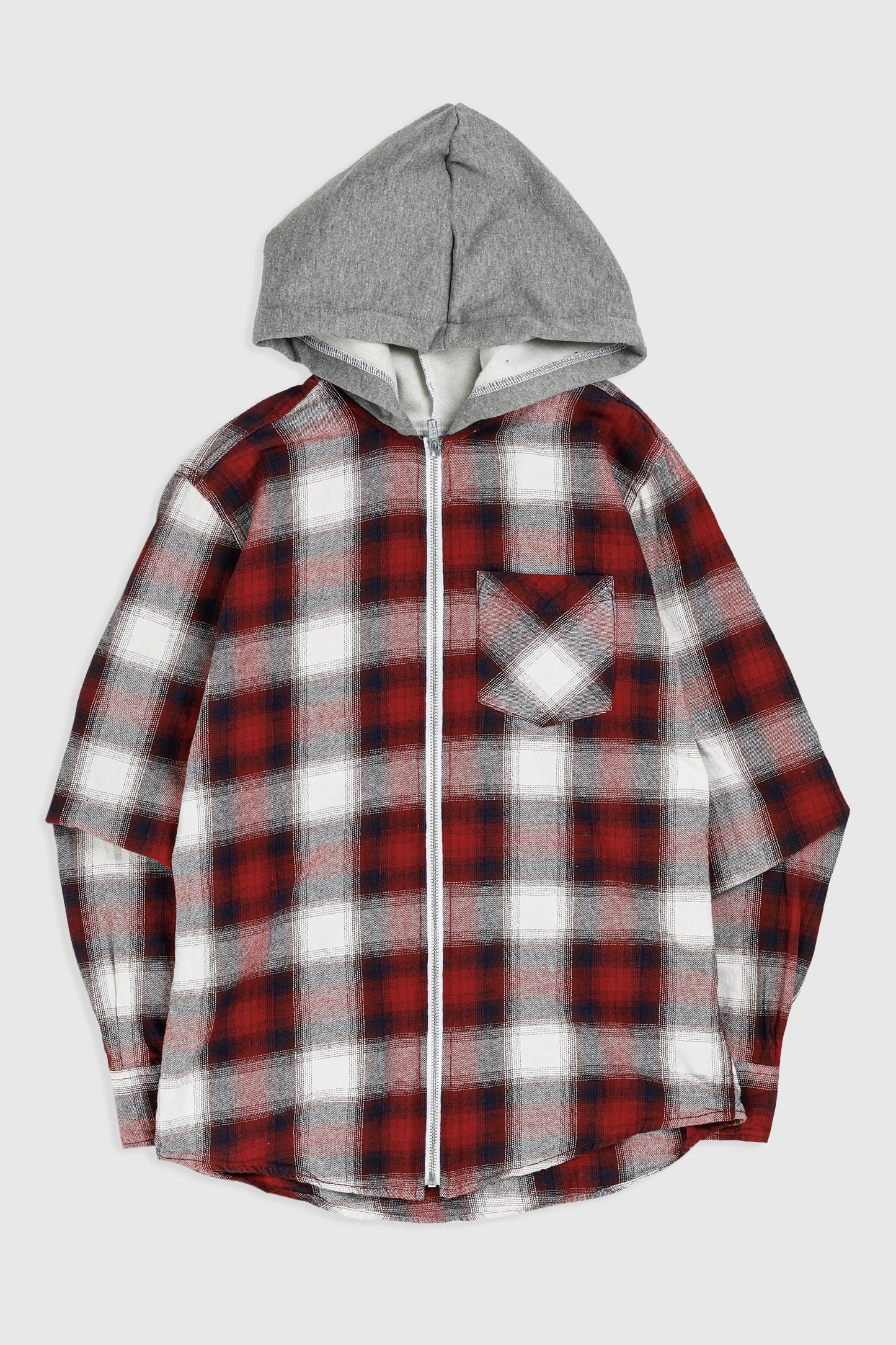 Unisex Rework Hooded Flannel - XS