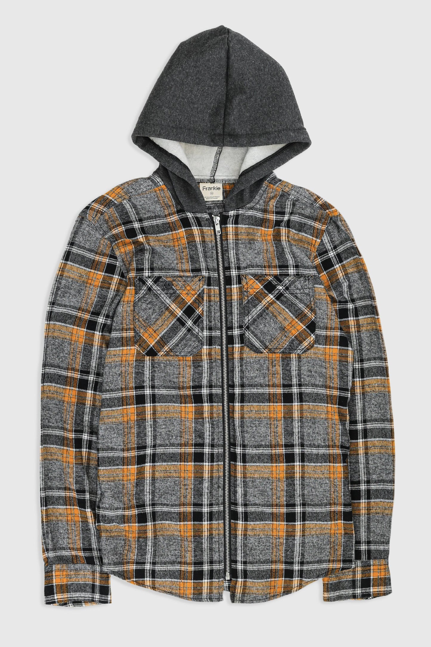 Unisex Rework Hooded Flannel - XS