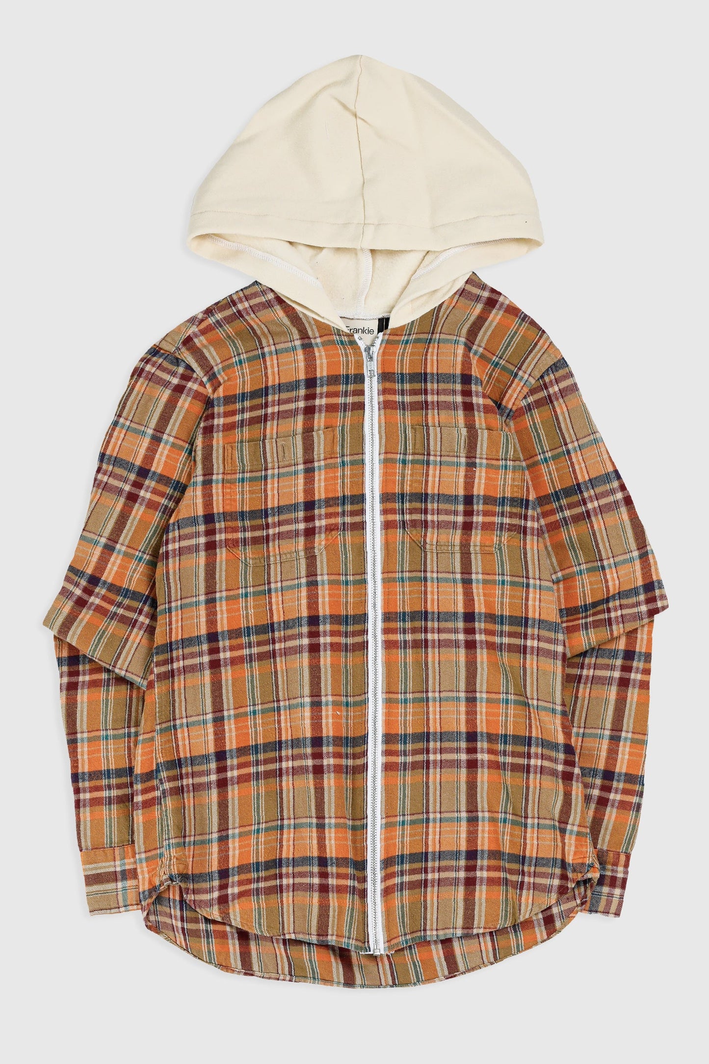 Unisex Rework Hooded Flannel - XS