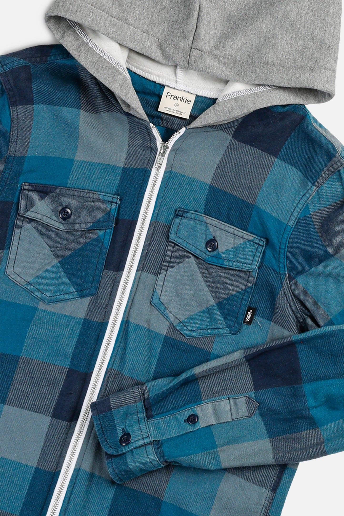 Unisex Rework Hooded Flannel - XS
