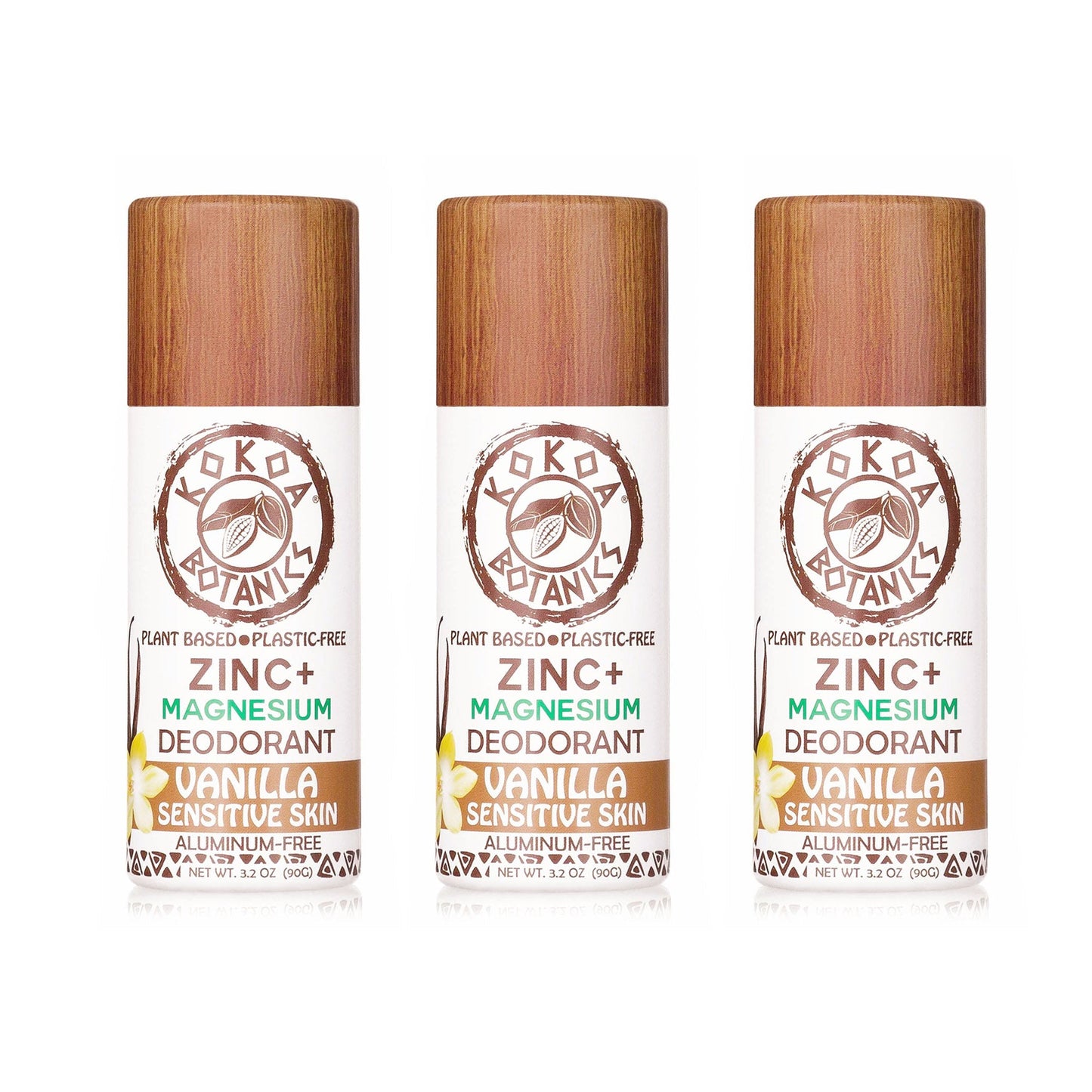 3 Pack Natural Deodorant - Choose Your Variety - Aluminum-Free