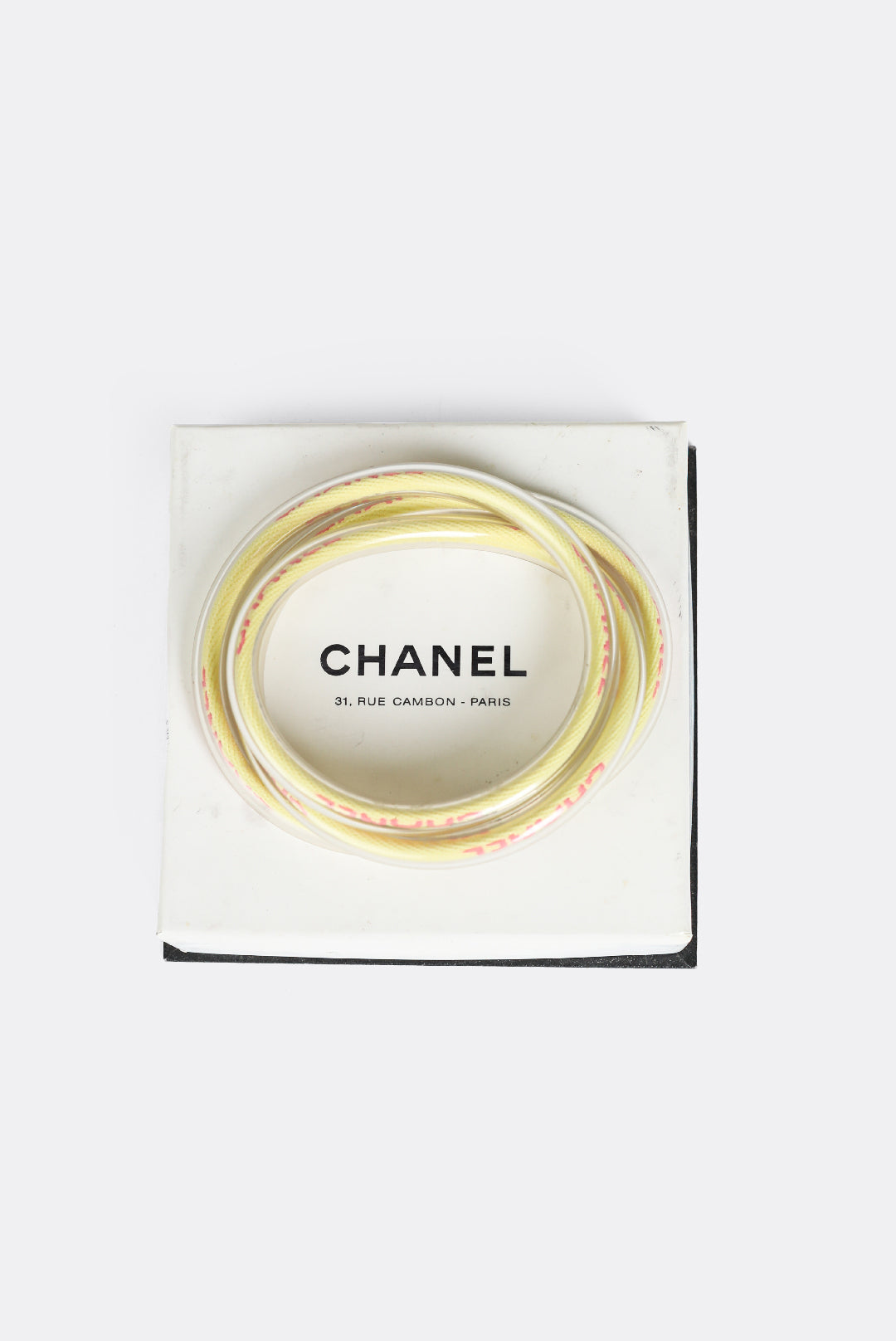 Vintage Chanel Logo Wrap-Around Tube Bracelet