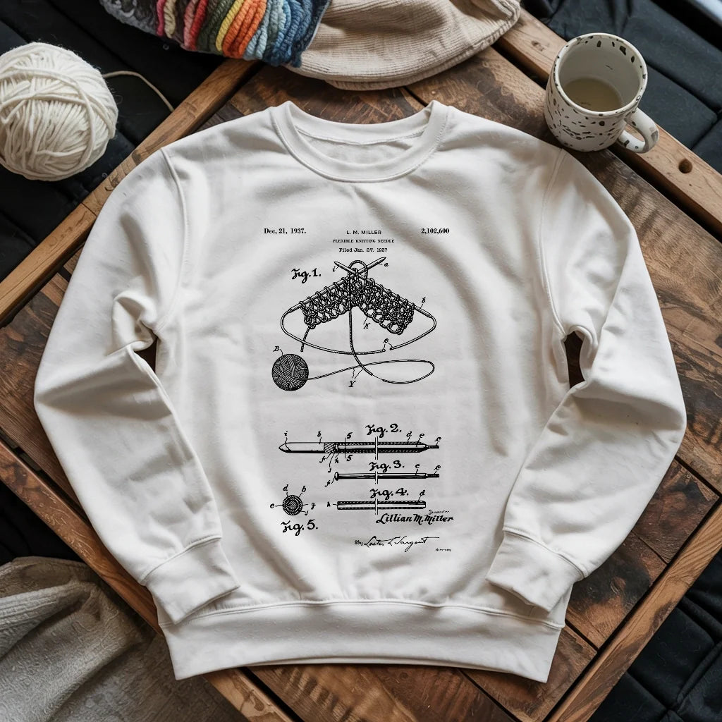 Vintage Knitting Pattern Sweatshirt