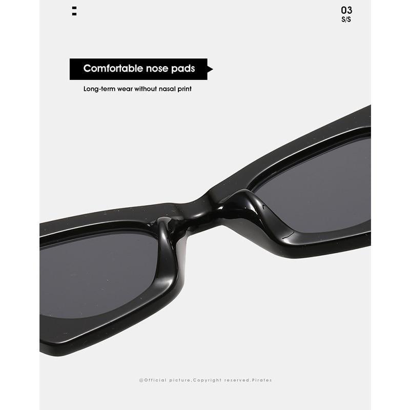 Vintage Square Cat Eye Sunglasses Women Retro Trendy Cat eye Sunglasses Classic Fashionable , Decent Personality & Wind Sunglasses In Retro Box Trending Street Style Sunglasses For Men & Women