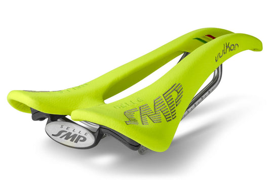 Selle SMP Vulkor Saddle with Steel Rails (Fluro Yellow)
