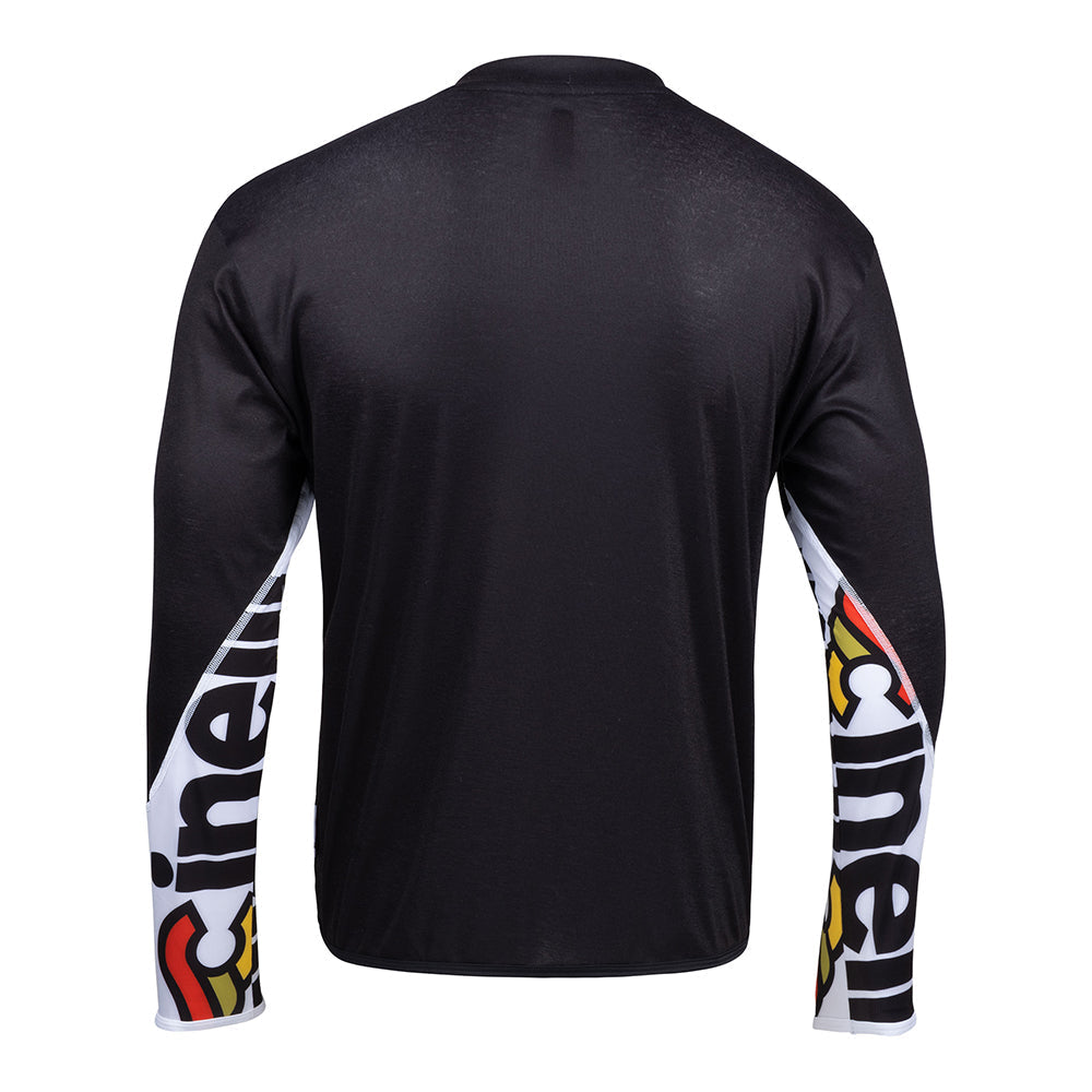 Cinelli Gravel Tech Men's Long Sleeve T-Shirt (Black) 2XL, 3XL