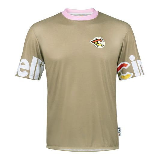 Cinelli Gravel Tech Men's T-Shirt (Agave Green/Pink)