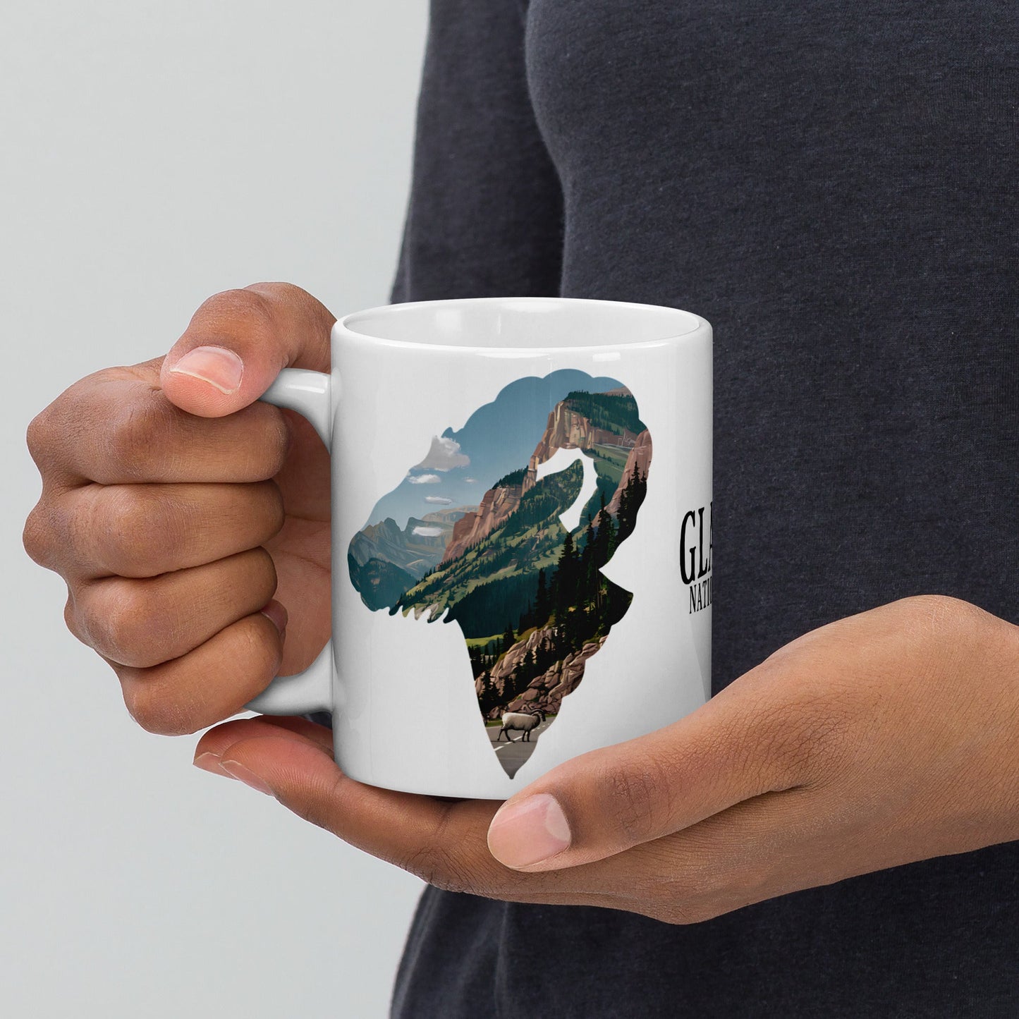 Glacier National Park Big Horned Sheep Mug 11oz, 15oz, 20oz