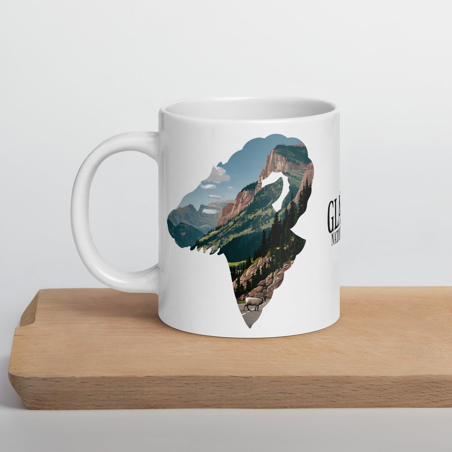 Glacier National Park Big Horned Sheep Mug 11oz, 15oz, 20oz