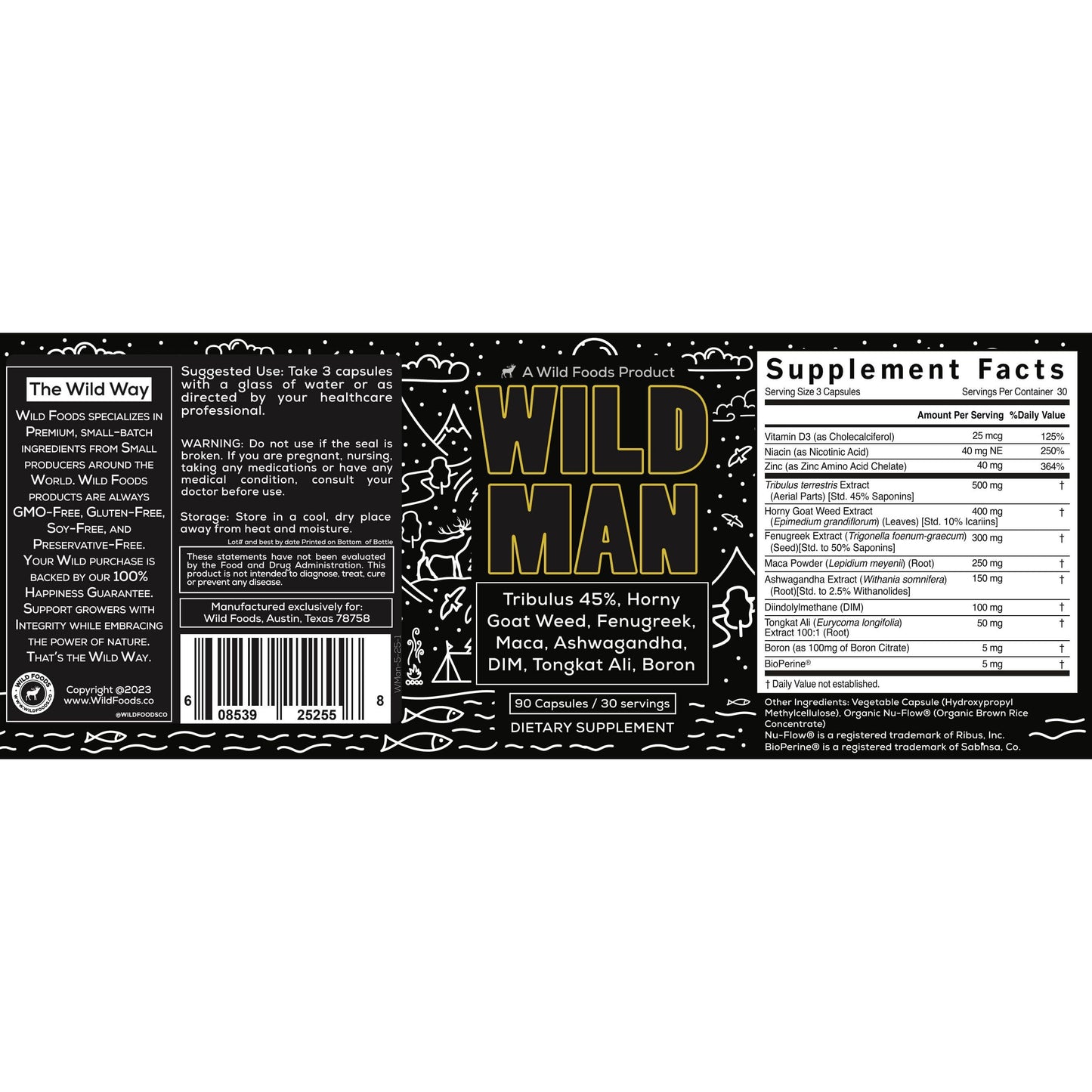 Wholesale case of 10 - Wild Man Men's Herbal Hormone Stack