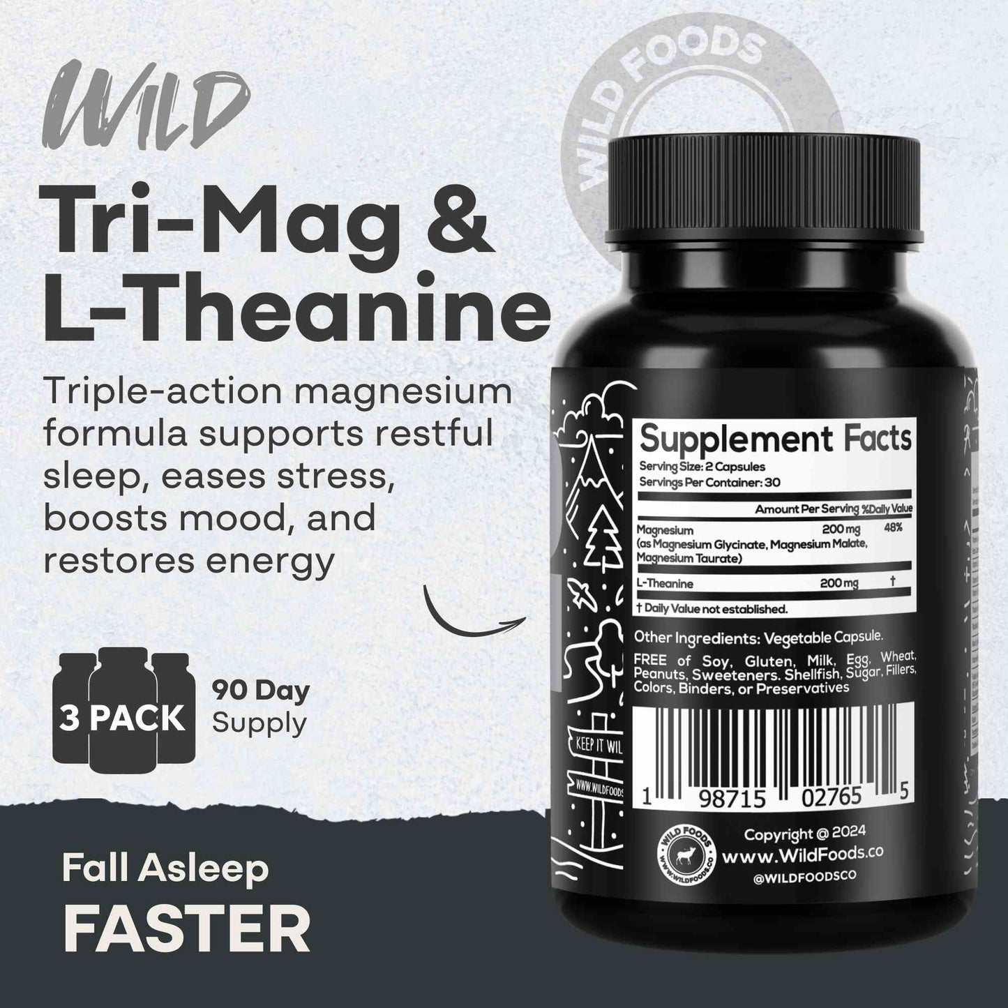 Wholesale Tri-Mag with L-Theanine