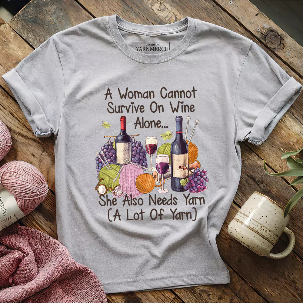 Wine & Yarn Lover T-shirt