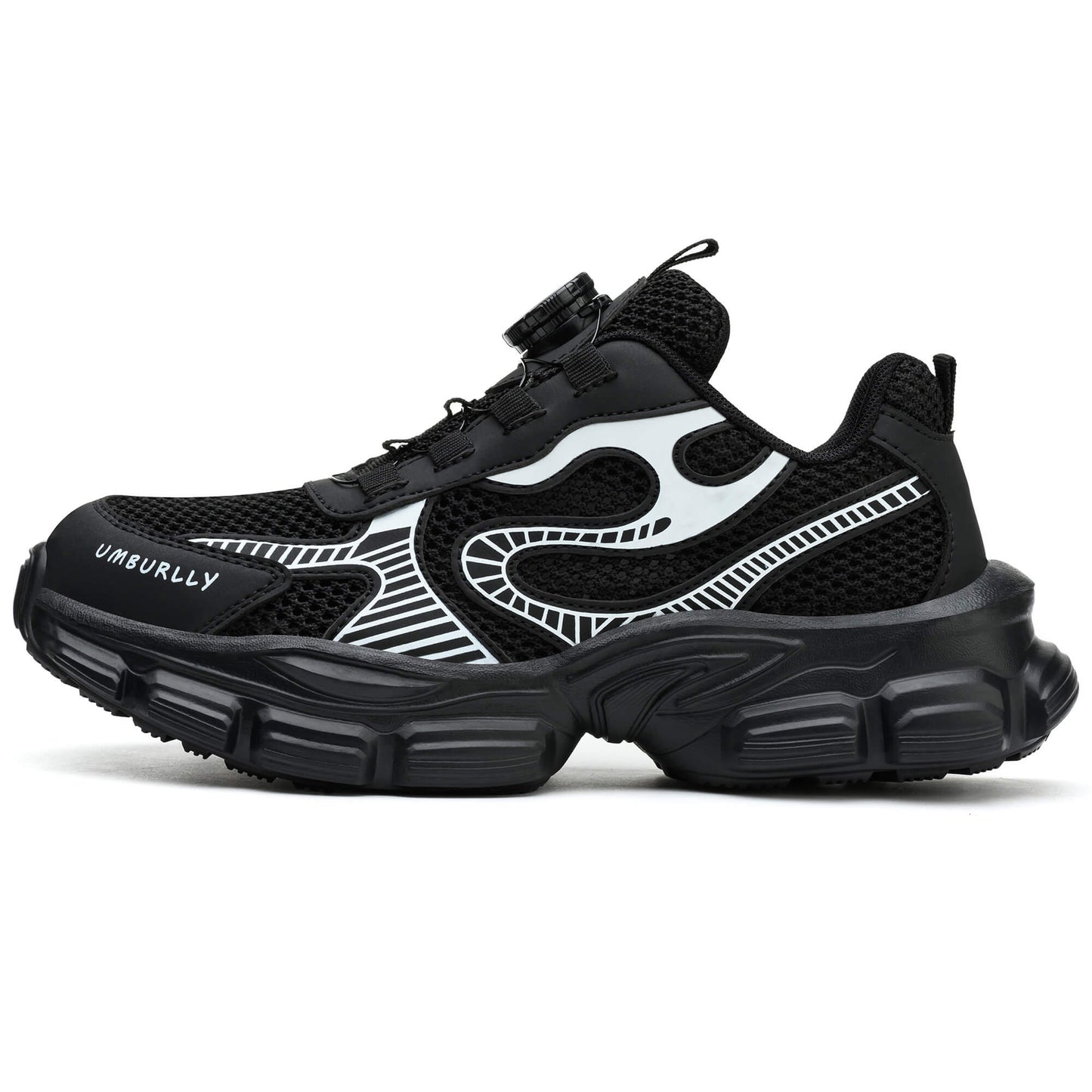Women's Steel Toe Knob-Lacing Work Sneakers