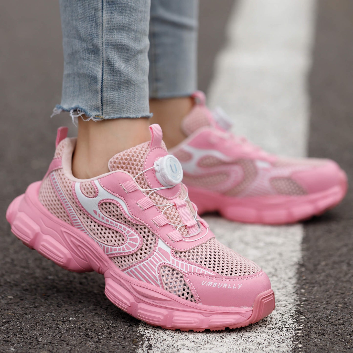 Women's Steel Toe Knob-Lacing Work Sneakers