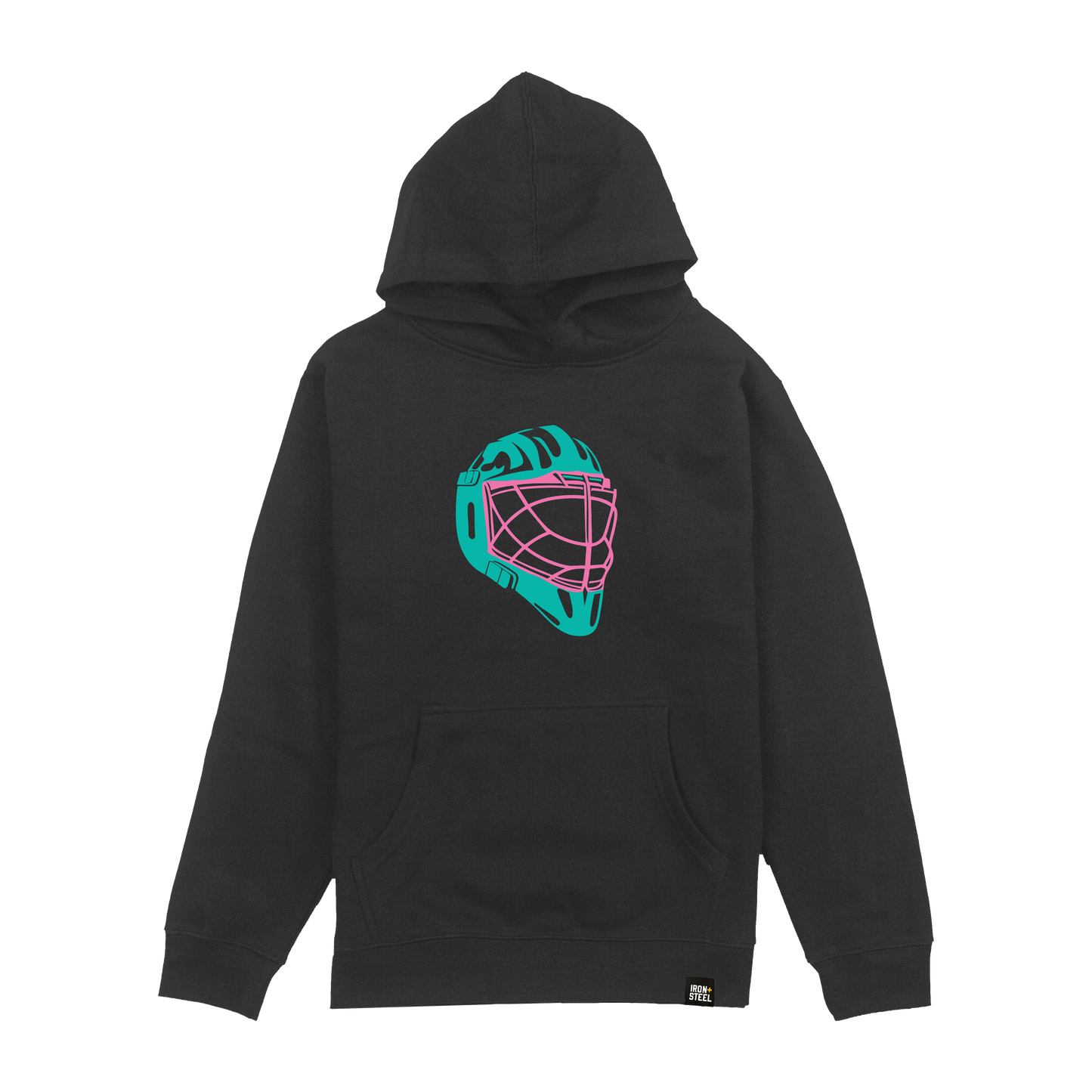 Color Goalie Helmet Youth Hoodie