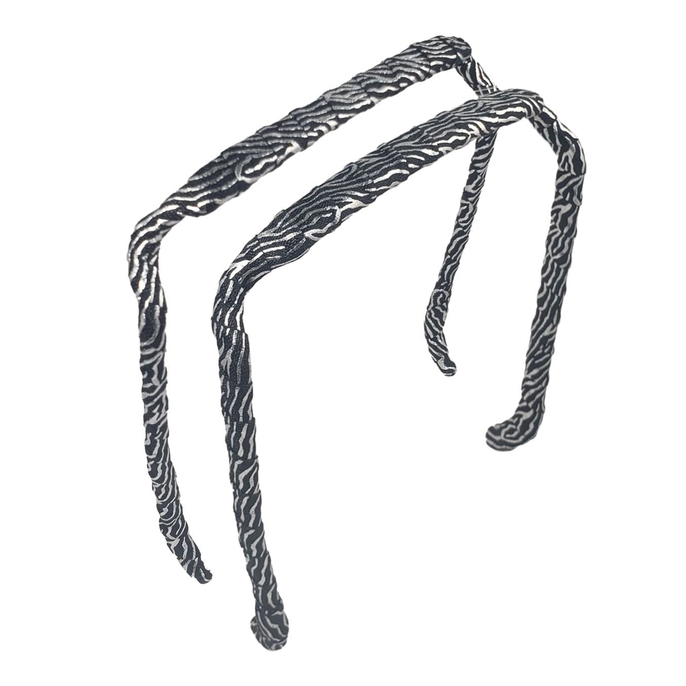 Zebra Silver and Black Headband