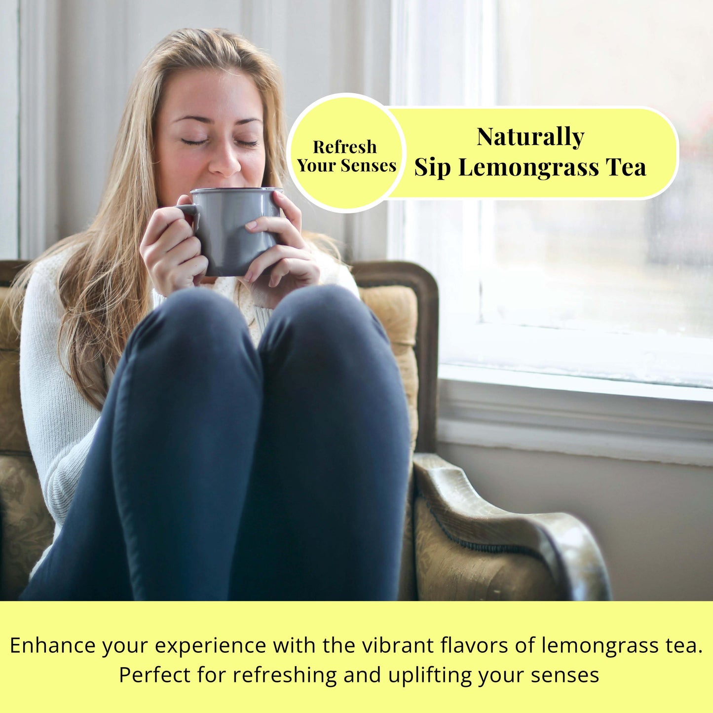 Akshit Lemongrass Tea | 75 Tea Bags from 100% Pure Lemongrass Leaves - Relaxing Tea, Brew Hot or Iced Tea | NON-GMO, Caffeine-Free.