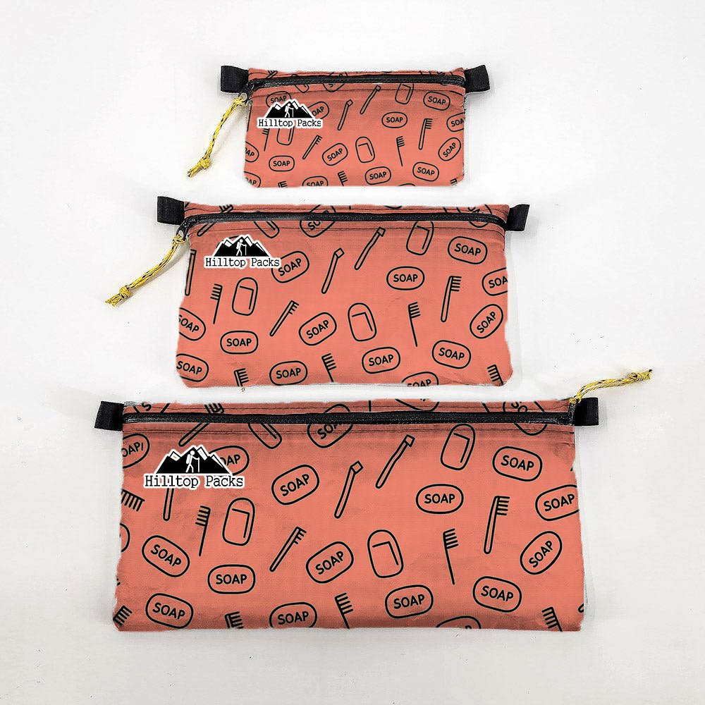 Zipper Pouches KIT Patterns Ultralight D50T fabric