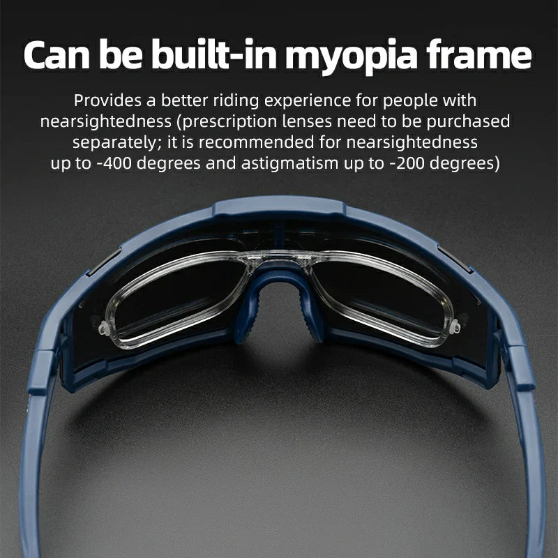 ROCKBROS HD Polarized Photochromic Cycling Glasses TR90 Frame-Road to Sky