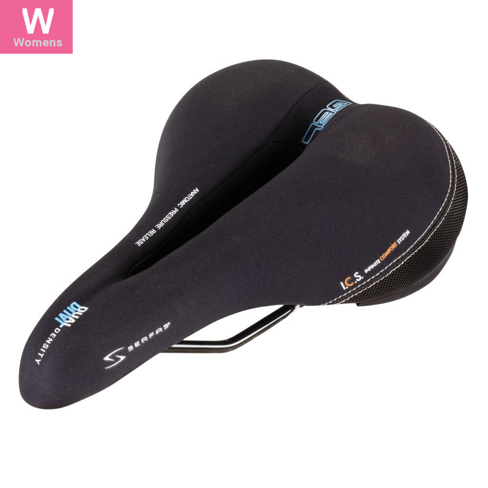 Serfas Dual Density® Women’s Comfort Saddle W/Cutout & Lycra Cover