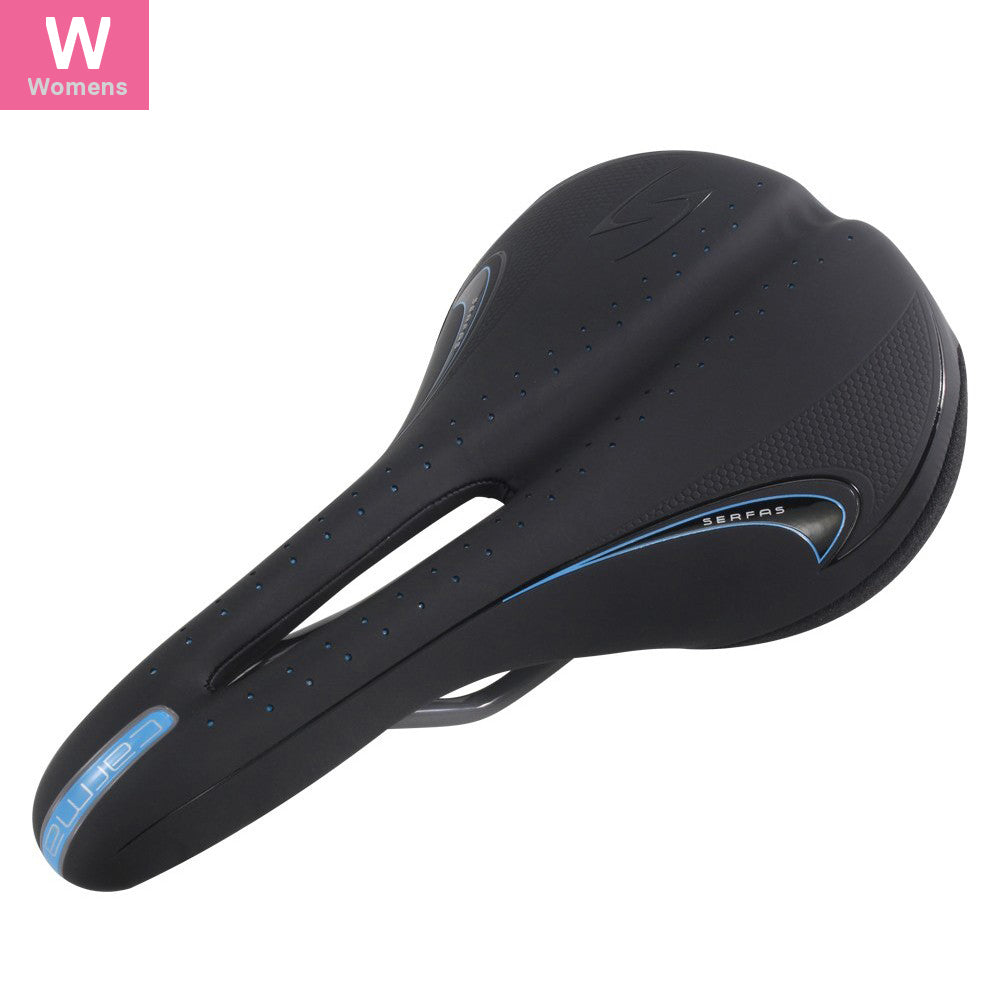 Serfas Women's Carma Titanium Performance Saddle, Black/Grey