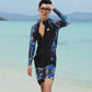 Men's Full Body Long Sleeve Swimwear Beachwear Surf Snorkel Dive Suit Set