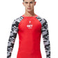 SEOBEAN TAUWELL Men's Long Sleeve Rash Guard Swimwear Surfing Shirt (Camo)