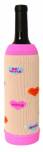 SOS Valentine's Day Candy Hearts "Vino Calzino" Wine Sock