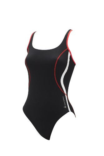 Aqua Sphere Women s Ursula Swim Suit Black Red Size 30