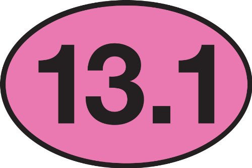 13.1 PINK Oval Sticker (Set of 4)
