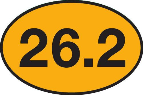 26.2 Marathon Gold Sticker (Set of 4)