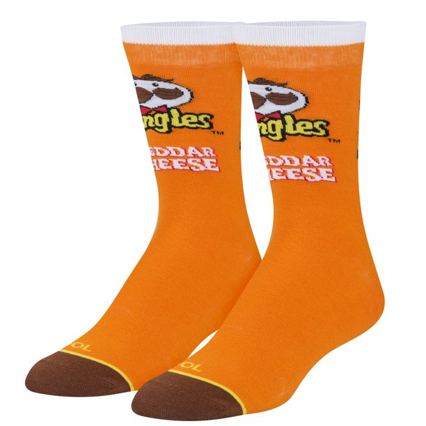 Men's Odd Sox Pringles Cheddar Cheese Crew Socks