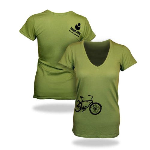 Tough Chik Retro Cruiser Women's V-neck Shirt (M, L, XL)