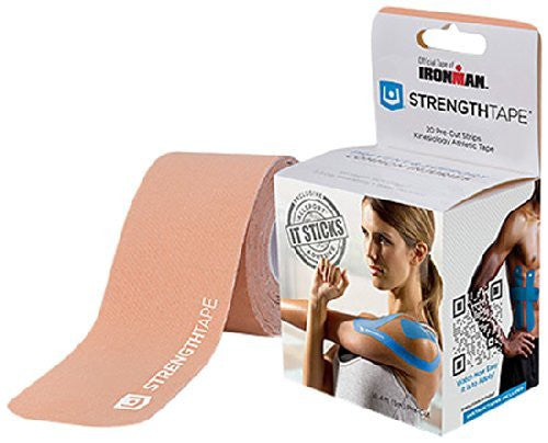 StrengthTape Kinesiology Tape - 16.4' (5m) Roll of 10" Precut Strips