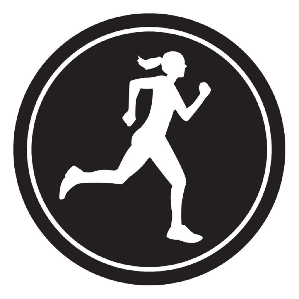 2.5-inch Round Runner Stickers (You Choose the Design & Color) SET OF 4