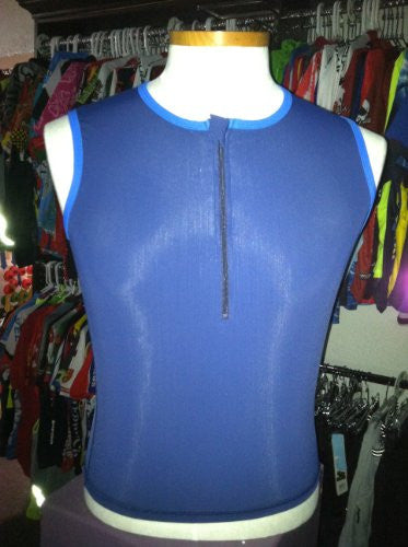 Oomph! Men's Ali'i Full Zip Tank, Navy/Ocean, Large