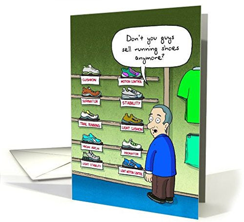 Far Gone Greetings Running Store : Runner's Birthday card