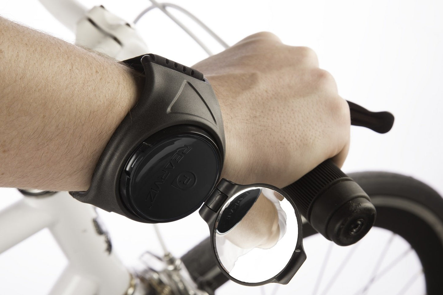 REARVIZ ST-35 Bicycle Rear View Mirror For Arm, Rotatable & Adjustable (Sports)