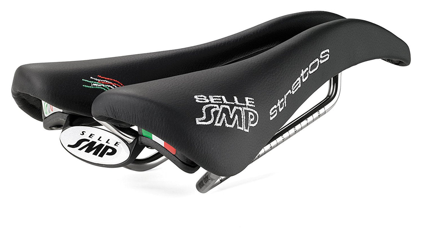 Selle SMP Stratos Pro Saddle with Carbon Rails