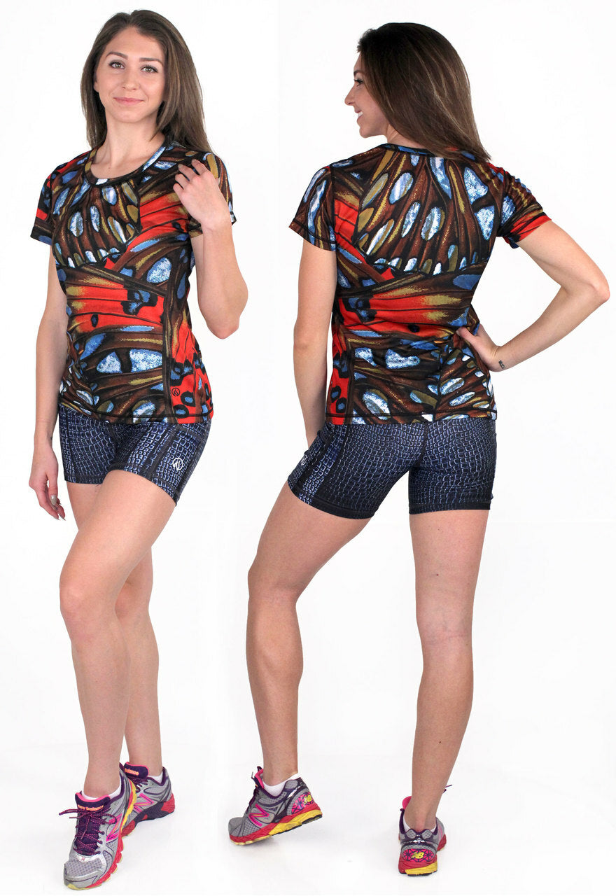 INKnBURN Women's Butterfly Tech Shirt (XS)
